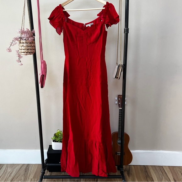 Reformation Butterfly Dress | Red 🔥 Special Sale 🔥 - Picture 8 of 15